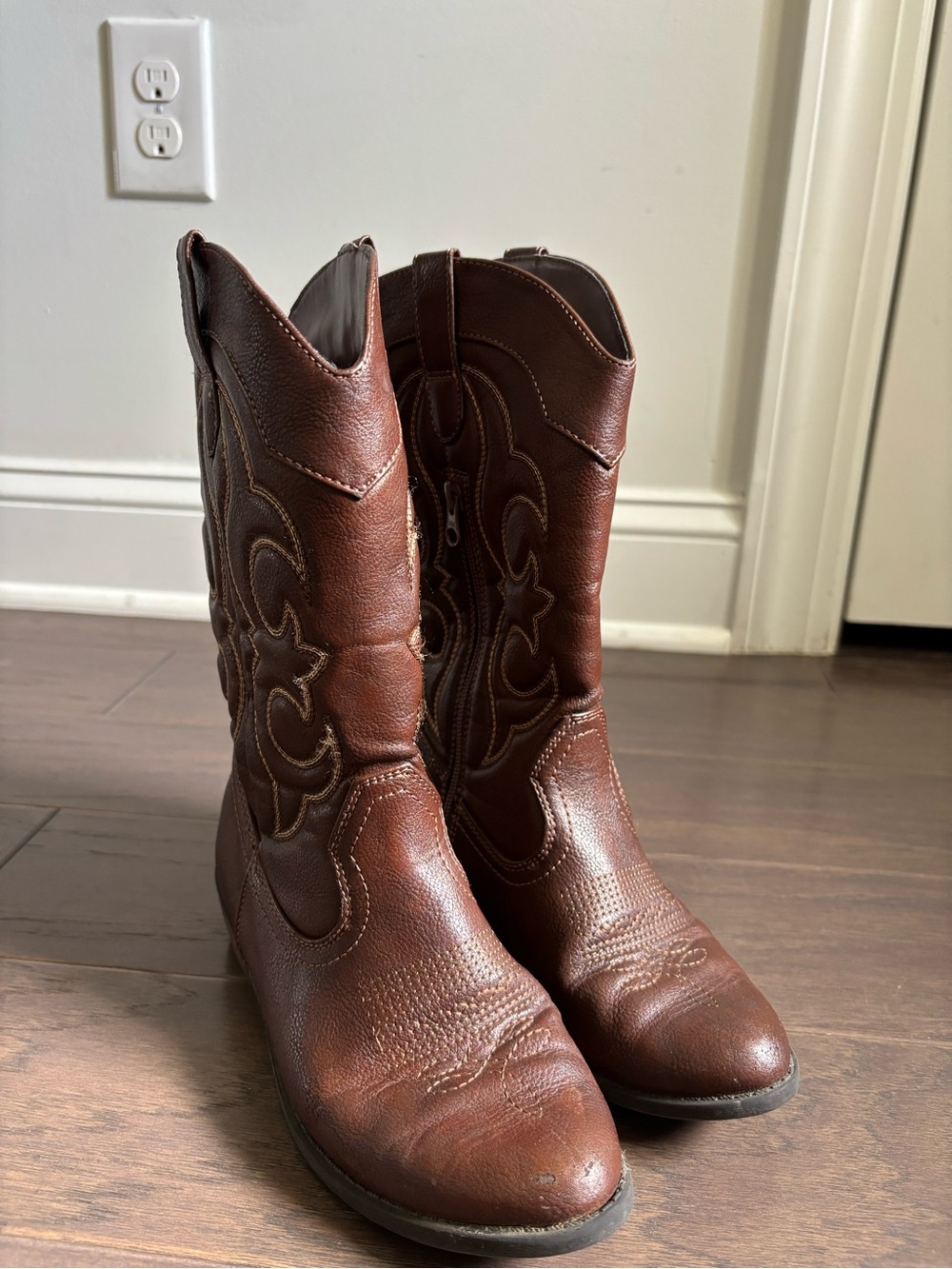 Cat & Jack Brown Western Kids Cowboy Boots